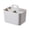 A-Gray, variant on Multipurpose Storage Box With Handle, Portable Plastic Organizer Caddy, 4 Compartment Suitcase For Desk Cosmetics Stationery