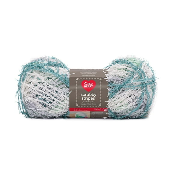 Red Heart® Scrubby Stripes™ Yarn, Polyester #4 Medium, 3oz/85g, 80 Yards