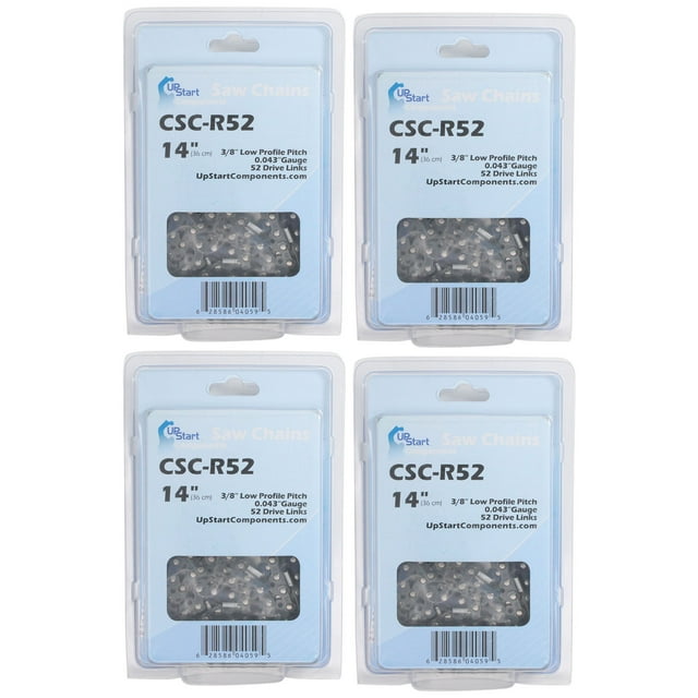 4Pack 14Inch Chainsaw Chain Replacement for Makita EA3201S (14", 3/
