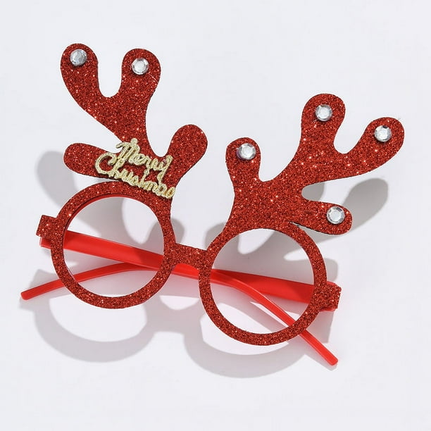 Ganfancp Christmas Antlers Snowflake Christmas Tree Glasses Holiday Up Glasse Liquidación 1Pc Christmas Decorated Glasses