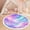 Color 4, variant on Washable Non Slip 3ft Round Rug, Hand drawn striped pastel stripe childish pastel brush Circle Area Rugs with Tassels Carpet for Nursery Bedroom Living Room Playroom Tent Rug Tent Castle