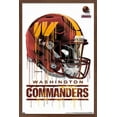 thumbnail image 1 of NFL Washington Commanders - Drip Helmet 22 Wall Poster, 14.725" x 22.375" Framed, 1 of 4