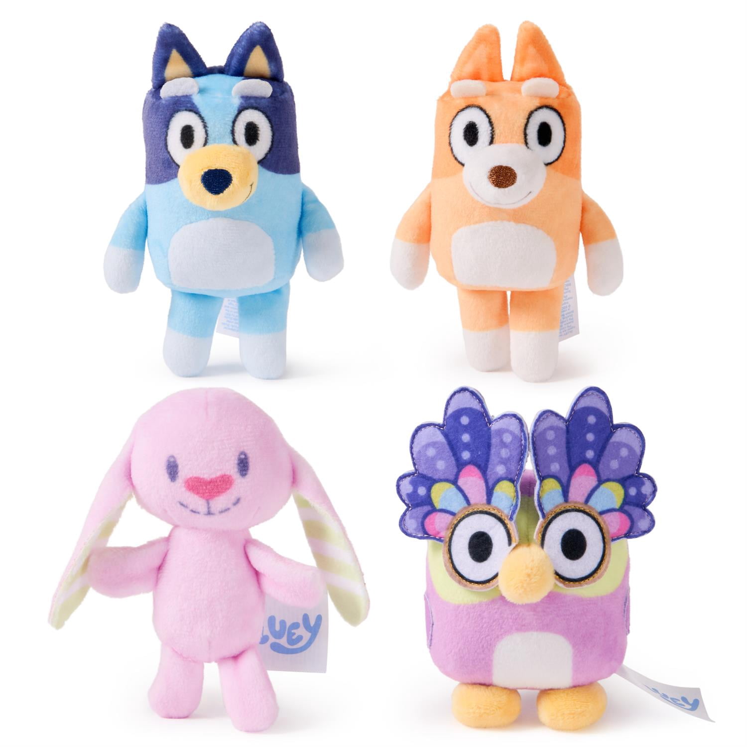 GUND Bluey 5-Piece Plush Playset, Official Bluey Stuffed Animals and Sensory Toys for Babies and Toddlers, 7”