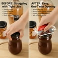 thumbnail image 6 of Cap Crack Jar Opener, Heavy Duty Stainless Steel Cap Crack Opener with Non-Slip Handle, Adjustable Can Opener for Stuck Jars, Bottles & Lids, Easy Twist Tool for Seniors, 6 of 8