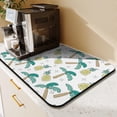 thumbnail image 2 of Golden Pineapple Dish Drying Mat, Tropical Summer Fruit Exotic Pattern Absorbent Kitchen Mat, 2 of 7