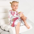 thumbnail image 5 of Casual Dresses Nightgowns Velvet Pleated design One-Piece Nightdress for Indoor Outdoor Daily Kawaii Strawberry Print 3-10T, 5 of 7