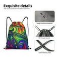 thumbnail image 6 of Easygdp Pride Rainbow Drawstring Backpack, Beach Sackpack, Travel Sackpack Lightweight for Sports, Gym, Travel, Swimming - Small, 6 of 9