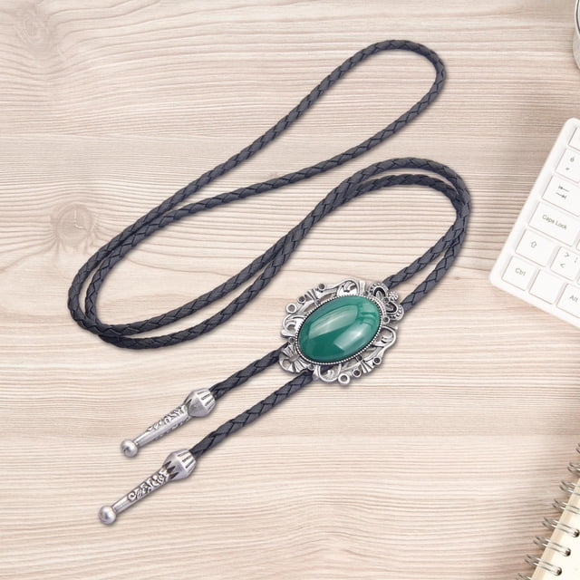 Estilo retro Bolo Tie Colgante PU Cadena de cuerda de cuero Encanto elegante Hombres Mujeres Vaquero de moda para fiesta de graduación Hugo Corbata de bolo