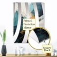 thumbnail image 3 of Designart "White Marble Waterfall with Gold and Green Accents II" Abstract Painting Oversized Wall Mirror - Modern Abstract Office Mirror Wall Decor - Multiple Color Options, 3 of 6