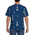 thumbnail image 2 of Rocae Lighthouses and Anchors for Men's Moisture-Wicking Crew Tee - T-Shirt for Sports, Outdoor Activities, and Casual WearX-Large, 2 of 9
