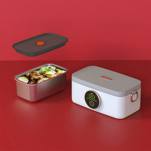 Boreal Craft Cordless Portable Self Heating Lunch Rechargeable Battery Powered Glass Food Storage Containers with Lids Spaghetti Container Storage Cheese Container for Fridge Snack Organizer Home
