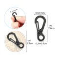 thumbnail image 3 of Reali 10/40pcs Mini Carabiner Spring Snap Hook Clips Backpack Paracord Clasps Keychain, 3 of 8
