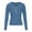 Blue, variant on Odeerbi Sweaters for Women Fall Sweaters 2025 Fashion Autumn And Winter Casual Zipper Round Neck Long Sleeve Solid Color Sweater Tops Blouse Blue
