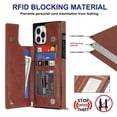 thumbnail image 4 of Funda para iPhone 14 con cordón de piel sintética, color liso, 4 of 5