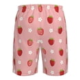thumbnail image 6 of Kdxio Strawberries Pattern Mens Casual Shorts - Drawstring Summer Beach Sports Shorts for Men, 6 of 9