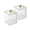 Clear(2pc), variant on YuXinYang Qtip Jars Clear Makeup Organizer,Cotton Swab Ball Pad Holder, Qtip Holder Dispenser, Bathroom Containers Dispenser,Storage Container for Bathroom Organization