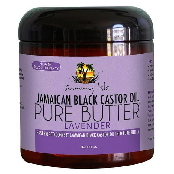 Sunny Isle Jamaican Black Castor Oil Pure Butter Lavender, 4 Oz.