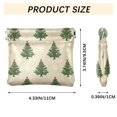 thumbnail image 3 of PU Leather Coin Purse Wallet Compact Water-Resistant Card Cases Money Organizers Motifs Christmas Tree Pattern, 3 of 7