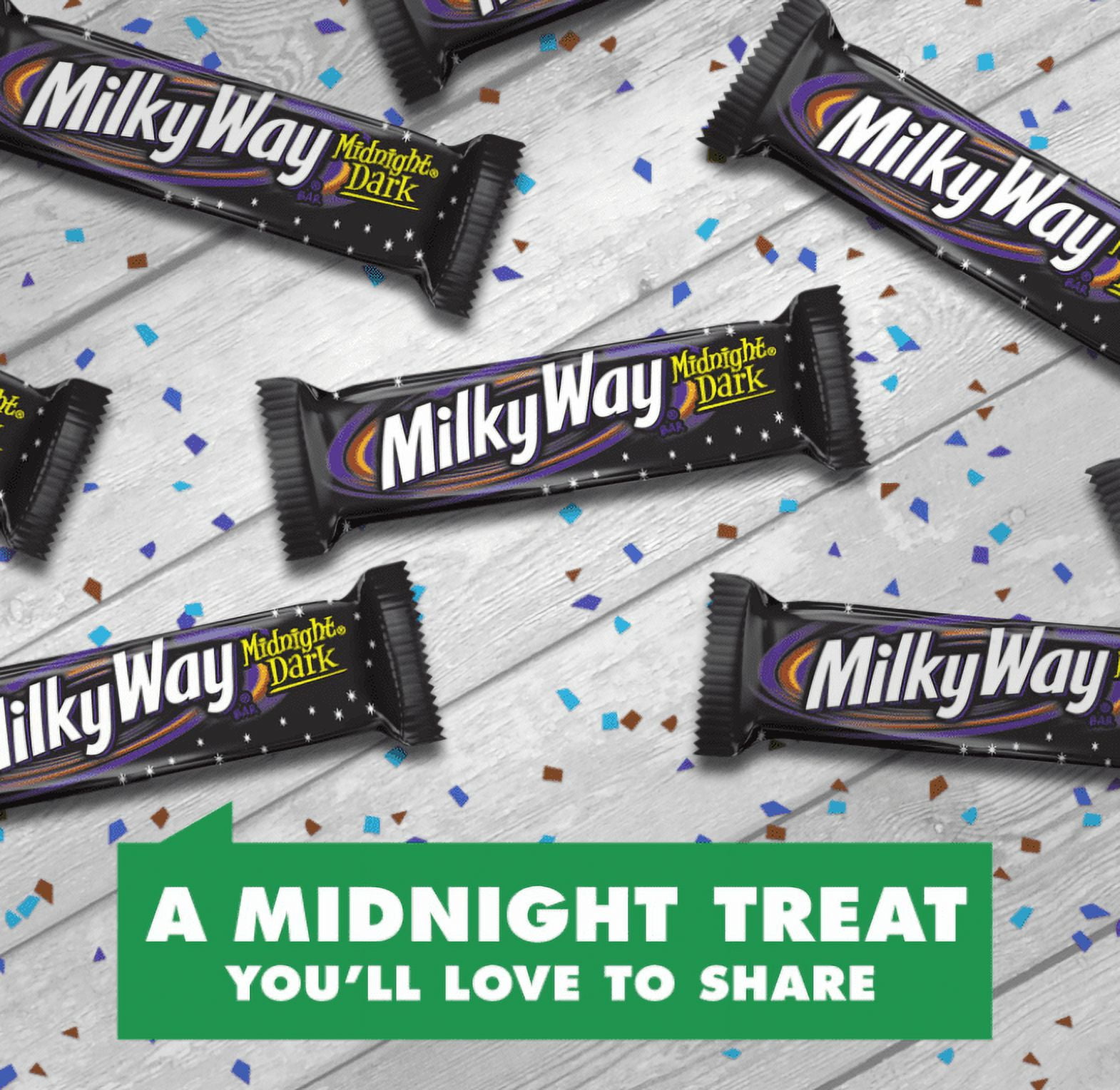 Milky Way Midnight Dark Chocolate Candy Bar 24 Count - 1.76 oz