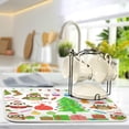thumbnail image 5 of FREEAMG Owl Christmas Tree Dish Drying Mat for Kitchen, Easy Clean Dishwasher Safe Heat Resistant Eco-Friendly Countertop Mat, 16 X 18 inches, 5 of 7