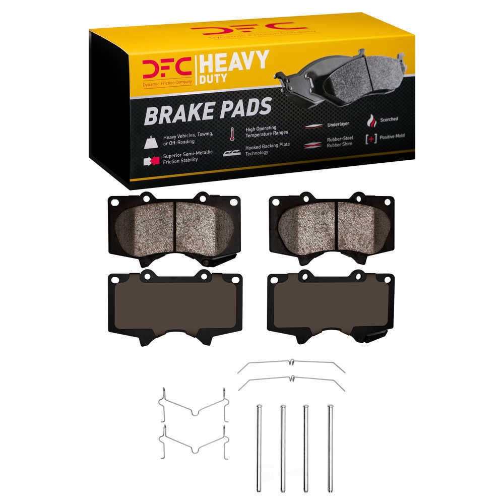 Dynamic Friction Company 1214-0976-02 DFC Heavy Duty Pads and Hardware Kit