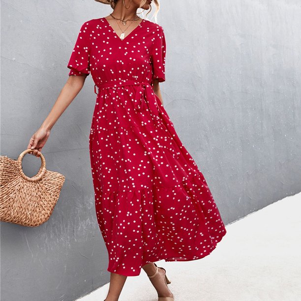 Abcnature Womens Maxi Dress Savings Clearance Deals, Women Printed