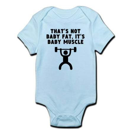 CafePress - Baby Muscle Body Suit - Baby Light Bodysuit