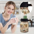 thumbnail image 2 of Vintage Floral Pattern Insulated Teapot With Built - In Infuser, 800Ml Stainless Steel Thermal Carafe For Hot Drinks, One - Handed Pressurized Water Dispensing, Long - Lasting, 2 of 9