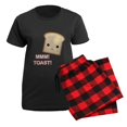 thumbnail image 5 of CafePress - MMM! Toast Women's Dark Pajamas - Women's Short Sleeve Print T-Shirt and Pants Dark Cotton Pajama Set, 5 of 7