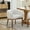 Beige, variant on Set of 1 Mid Century Modern Upholstered Barrel Dining Chairs with Arms, Farmhouse Linen Kitchen & Dining Room Chairs with Hardwood Frame, 19" W Accent Chairs for Living Room (Beige)