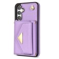 thumbnail image 2 of Nalacover Case for Samsung Galaxy A54 5G, Crossbody Wallet Case with Card Slots Holder, PU Leather Lanyard Shoulder Strap Purse Cover with Kickstand Shockproof Case, Purple, 2 of 11