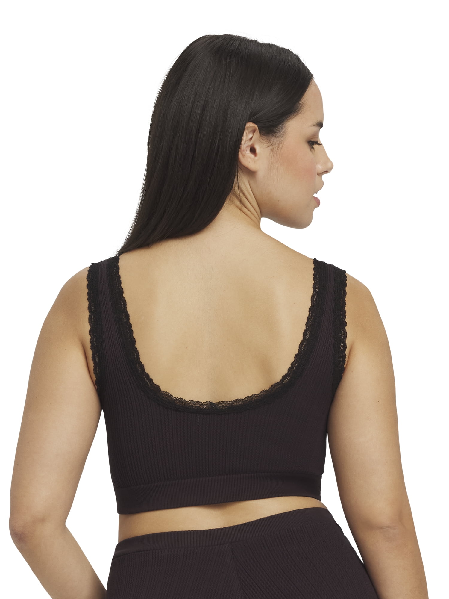 Mills by Millie Bobby Brown Women's Pointelle Scoop Bralette, Sizes XS-XXXL