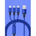 thumbnail image 1 of 3 in-1 Multi-Function Charging Cable for ios & Android & Type-c red$Multi Charging Cable Multiple Charger Cord Nylon Braided 3 in 1 USB Cord with USB,8PIN,Micro USB, 1 of 5