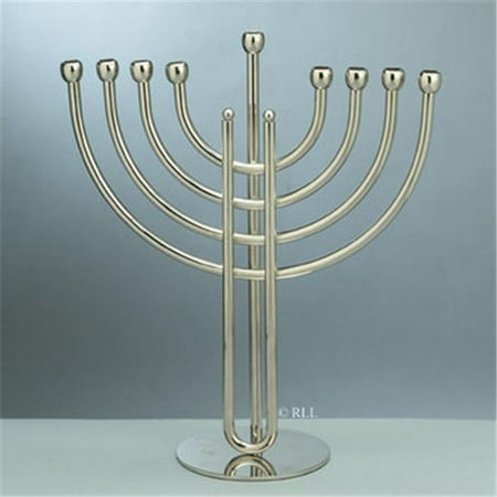 Judaica Kingdom RL-MH-21 Metal Menorahs - Modern Classic Menorah