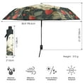 thumbnail image 3 of FORMRS Travel Umbrella Folding Auto Open Close Windproof Rain UV Protection, Happy Ghost, 3 of 8