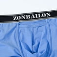 thumbnail image 2 of TANBOM Men's Backless Briefs Nylon Underwear Pack Blue/Black XXL 2-Pack, 2 of 9