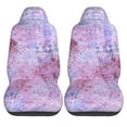 thumbnail image 2 of Easy to Install Car Universal Seat Cover, Vintage Mauve Texture Four Seasons Universal Front Seat Cover, 2-Piece, 2 of 8