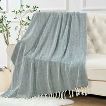 Home Soft Things Chevron Knit Throw- Teal- 50"x60"