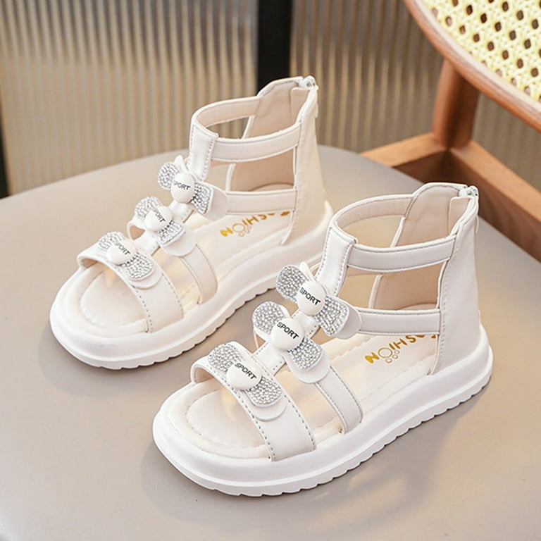 Cethrio Kids Girls Sandals, Party Low Heel Open Toe Casual Summer