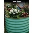 thumbnail image 4 of 2Pcs Galvanized Raised Garden Bed Kit, Galvanized Planter Oval Large Metal Raised Garden Boxes Outdoor for Vegetables, 4 of 7