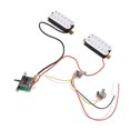 thumbnail image 1 of Pickup HH Pickup White Prewired HH Humbucker Pickup Set with Tone Volume Circuit for ST Electric Guitar, 1 of 7