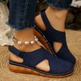 thumbnail image 5 of Closed Toe Sandals Women: Summer Dressy Wedge Sandal - Fisherman Comfortable Hollow Out Sandals, 5 of 9