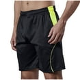 thumbnail image 2 of YLSDY Fashion Men's Lightweight Loose Fit Athletic Shorts with Breathable Mesh Panels Quick Dry Gym Workout Shorts with Pockets Green XXXL, 2 of 3