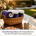 thumbnail image 4 of IR Imperial Rooms Wholesale Sherpa Fleece Blankets 10-Packs Warm & Soft Plush Washable Lightweight Cozy for Charity & Gift Purple/Lilac Throw Size, 4 of 9