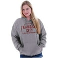 thumbnail image 4 of I Visited Kansas City Funny Souvenir Unisex Plus Fleece Graphic Hoodie Brisco Brands 2X, 4 of 5