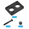 thumbnail image 3 of Uxcell Skateboard Riser Pads Screws Set 10mm Shock Rise Pad with Mounting Screws Nuts Hardware Kit Black, 3 of 4