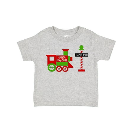 

Inktastic Christmas Santa Express Train to the North Pole Gift Toddler Boy or Toddler Girl T-Shirt