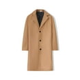 thumbnail image 4 of ZVNAΖH Mens Wool Blend Casual Trench Coat Single Breasted Lapel Slim Fit Overcoat Fall Winter Warm Peacoat with Pockets, 4 of 4
