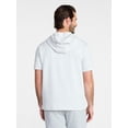 thumbnail image 4 of Athletic Works Men's and Big Men's Performance Coach Style Short Sleeve Hoodie Sweatshirt, Sizes XS-5XL, 4 of 5