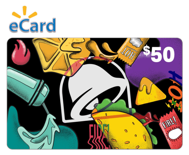 Taco Bell 50 Gift Card (Email Delivery)